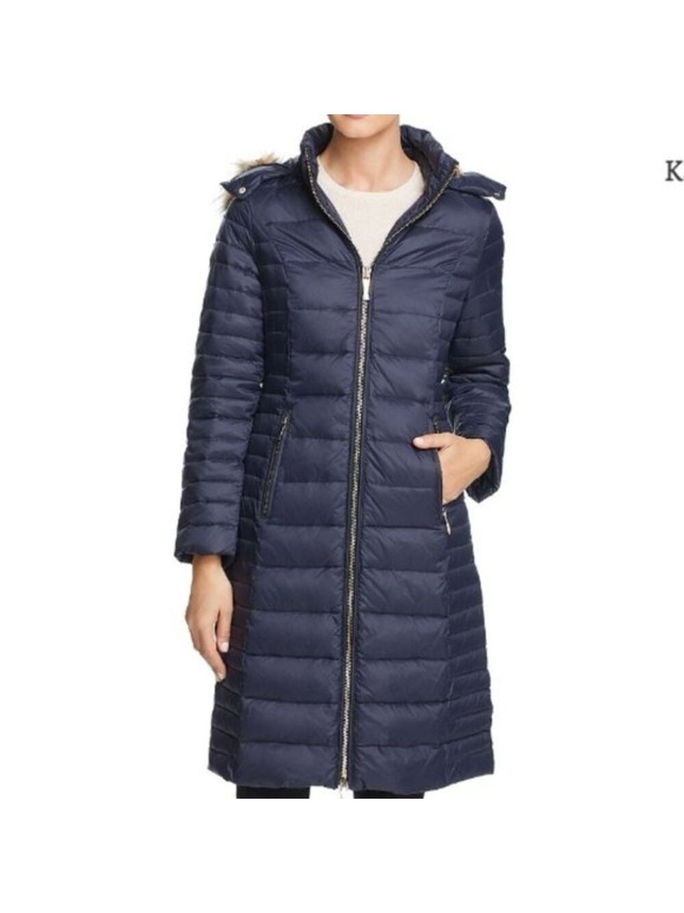 Kate Spade Puffer Size XS Jacket Down Duvet Fill Blue Winter Outdoors Casual